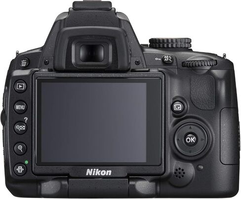 كاميرا Nikon D5000 بدقة 12.3 ميجابكسل DX رقمية SLR مع عدسة VR مقاس 18-55 مم f/3.5-5.6G وشاشة LCD متغيرة الزاوية مقاس 2.7 بوصة (متجددة) in Saudi Arabia