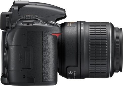 كاميرا Nikon D5000 بدقة 12.3 ميجابكسل DX رقمية SLR مع عدسة VR مقاس 18-55 مم f/3.5-5.6G وشاشة LCD متغيرة الزاوية مقاس 2.7 بوصة (متجددة) in Saudi Arabia