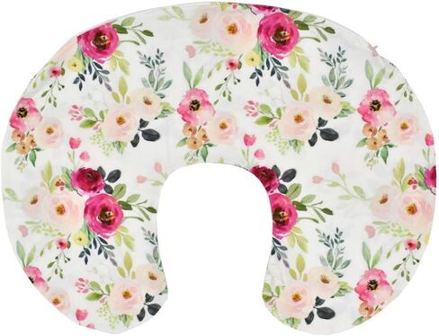 غطاء وسادة للرضاعة الطبيعية من القطن لحديثي الولادة مقاس 22.5 بوصة × 18 بوصة من Binory، أغطية وسادة رضاعة ناعمة ومريحة، غطاء وسادة مثالي للرضاعة الطبيعية للأمهات حديثي الولادة (G) in Kuwait