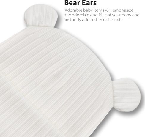 Zsedrut Newborn Baby Hat Bear Infant Cute Baby Beanie Toddler Boys Girls Knitted Hats for New Born in Saudi Arabia