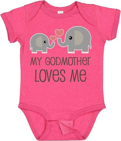 inktastic My Godmother Loves Me Baby Bodysuit in Kuwait