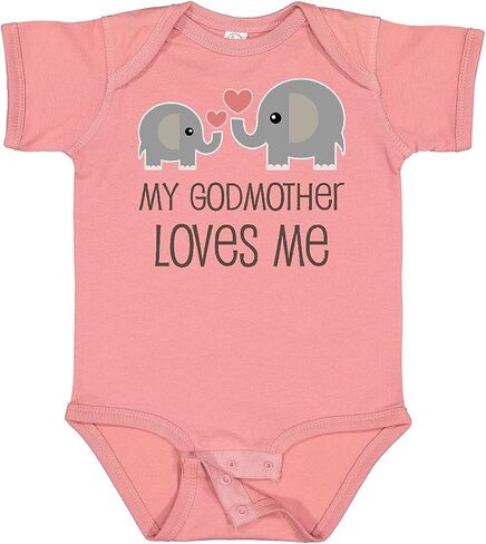 inktastic My Godmother Loves Me Baby Bodysuit in Kuwait
