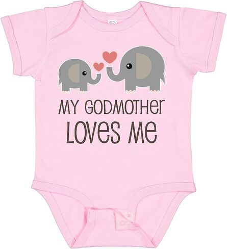 inktastic My Godmother Loves Me Baby Bodysuit in Kuwait