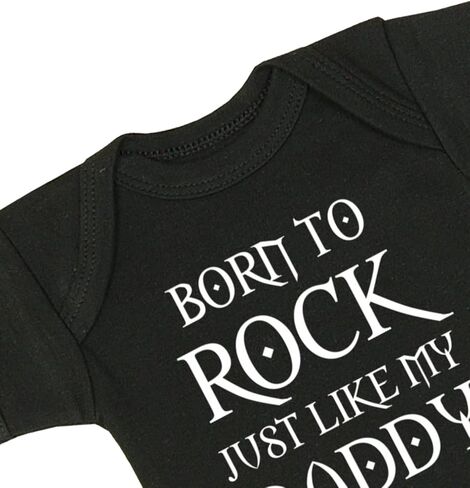 BabyPrem بدلة أطفال من Born to Rock Like Daddy ملابس حديثي الولادة - 12 شهرًا in Kuwait