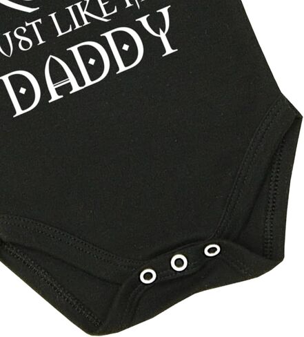 BabyPrem بدلة أطفال من Born to Rock Like Daddy ملابس حديثي الولادة - 12 شهرًا in Kuwait