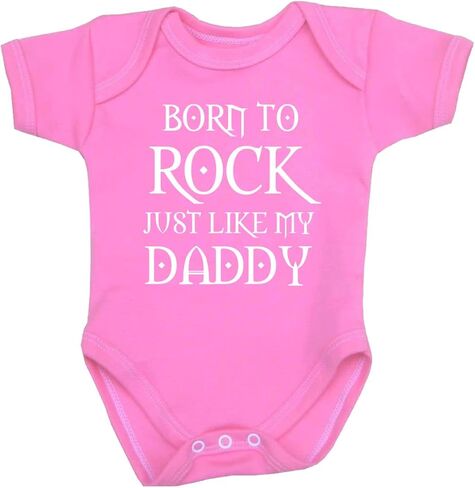 BabyPrem بدلة أطفال من Born to Rock Like Daddy ملابس حديثي الولادة - 12 شهرًا in Kuwait