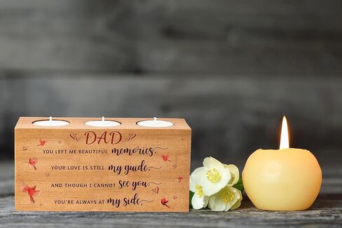 Sympathy Gift, Memorials Gifts for Loss Mother Father, Memorial Cardinals Gift, Bereavement Gift Ideas, Rememberance Gift for Loss, Memorial Candle Holder 3 Votive Tea Light (A Limb) in Kuwait