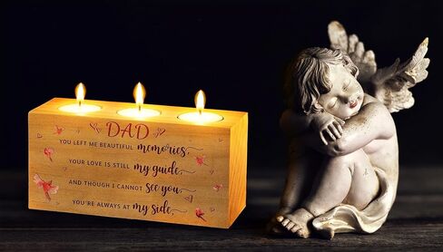 Sympathy Gift, Memorials Gifts for Loss Mother Father, Memorial Cardinals Gift, Bereavement Gift Ideas, Rememberance Gift for Loss, Memorial Candle Holder 3 Votive Tea Light (A Limb) in Kuwait