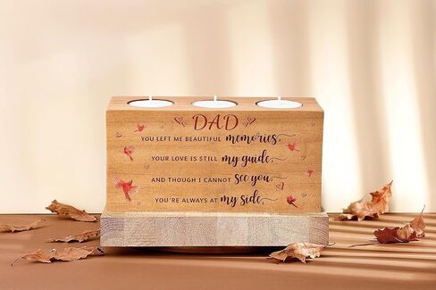 Sympathy Gift, Memorials Gifts for Loss Mother Father, Memorial Cardinals Gift, Bereavement Gift Ideas, Rememberance Gift for Loss, Memorial Candle Holder 3 Votive Tea Light (A Limb) in Kuwait