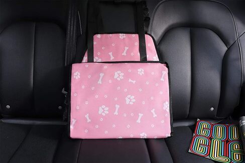 Myuilor Pet Dog Car Booster Seat Carrier,Portable Foldable Carrier with Seat Belt for Dog Cat up to 30lbs … in Kuwait