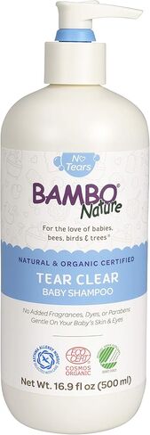 Bambo Nature Tear Clear Baby Shampoo (Natural and Organic Certified) - 16.9 Oz Pump Bottle, 3 Count in Kuwait