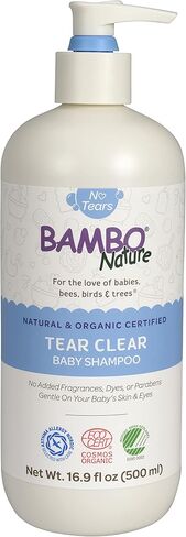Bambo Nature Tear Clear Baby Shampoo (Natural and Organic Certified) - 16.9 Oz Pump Bottle, 3 Count in Kuwait