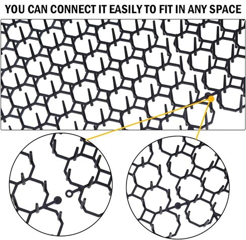 بوميت 20 قطعة من سجادات ردع القطط في الهواء الطلق مع مسامير للاماكن الداخلية والخارجية لسياج الحديقة واثاث الكلاب والقطط مع 6 دبابيس مقاس 12.2 × 7.5 انش in Kuwait