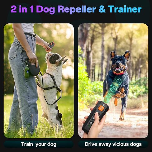 Homcolorful Dog Bark Deterrent Devices,3X Sonic Emitters,Dog Barking Silencer,2 Ultrasonic Frequencies,Dog Training Device & Behavior Aids,Barks No More,Anti Bark Device for Dogs in Kuwait