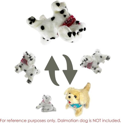 هاكتويز فليب أوفر بابي من القطيفة التي تسير على الجلوس والنباح - 2 لعبة للجراء والحيوانات الأليفة المحبين للأطفال والرضع in Kuwait