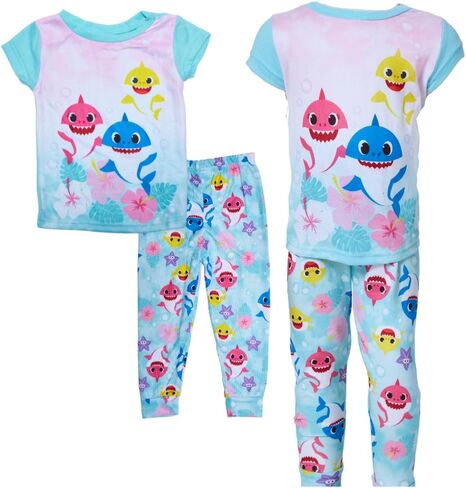 Nickelodeon Baby Shark Pajamas Set, 2 Piece Sleepwear for Toddlers and Little Kids, 2T - 4T in Saudi Arabia