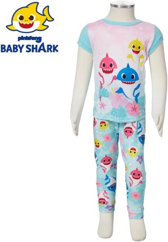 Nickelodeon Baby Shark Pajamas Set, 2 Piece Sleepwear for Toddlers and Little Kids, 2T - 4T in Saudi Arabia