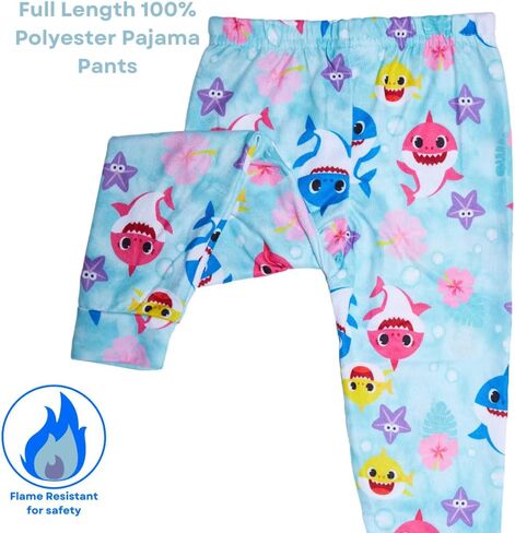 Nickelodeon Baby Shark Pajamas Set, 2 Piece Sleepwear for Toddlers and Little Kids, 2T - 4T in Saudi Arabia
