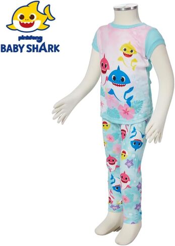 Nickelodeon Baby Shark Pajamas Set, 2 Piece Sleepwear for Toddlers and Little Kids, 2T - 4T in Saudi Arabia