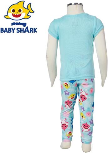 Nickelodeon Baby Shark Pajamas Set, 2 Piece Sleepwear for Toddlers and Little Kids, 2T - 4T in Saudi Arabia
