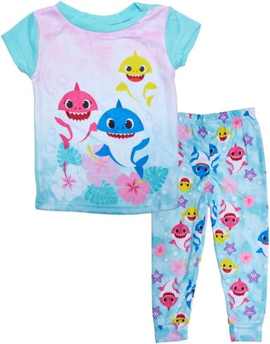 Nickelodeon Baby Shark Pajamas Set, 2 Piece Sleepwear for Toddlers and Little Kids, 2T - 4T in Saudi Arabia