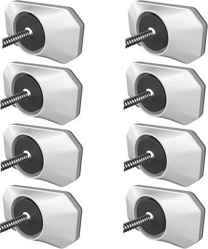 ICERO - Baby Gate Wall Protector - Protect Walls & Doorways from Pet & Dog Gates - for Child Pressure Mounted Stair Safety Gate- 4 Pack, White in Saudi Arabia