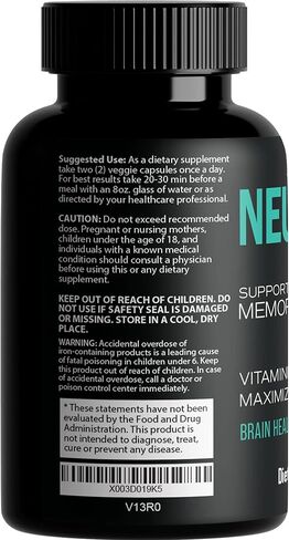 ADDOT WELLLIFE Neuro Brain - مكمل Nootropics Brain لذاكرة ألفا الدماغية ومكملات التركيز - دعم الدماغ لتحسين الذاكرة والتركيز والوضوح in Kuwait
