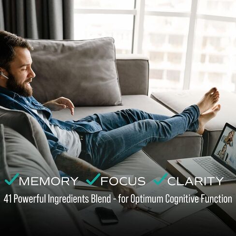 ADDOT WELLLIFE Neuro Brain - مكمل Nootropics Brain لذاكرة ألفا الدماغية ومكملات التركيز - دعم الدماغ لتحسين الذاكرة والتركيز والوضوح in Kuwait