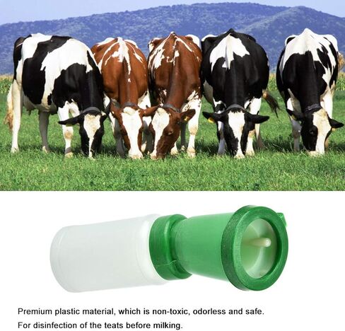 Teat Dip Cup, Goat Milk Cup Non Reflow Nipple Dip Cup Cow Sheep Goat Nipple Teat Green Milking Products in Saudi Arabia