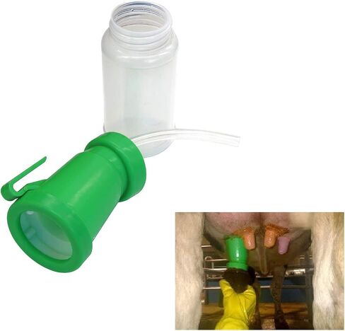 Teat Dip Cup, Goat Milk Cup Non Reflow Nipple Dip Cup Cow Sheep Goat Nipple Teat Green Milking Products in Saudi Arabia