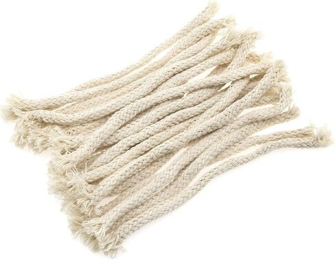 AYLIFU-1/4 بوصة فتائل مصباح زيت قطني مستدير 15 سم مصباح كحول قطن فتيل تجارب كيميائية لوازم معدات تعليمية DIY مواد فيزيائية - 20 قطعة in Kuwait