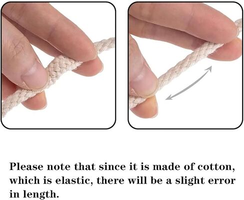 AYLIFU-1/4 بوصة فتائل مصباح زيت قطني مستدير 15 سم مصباح كحول قطن فتيل تجارب كيميائية لوازم معدات تعليمية DIY مواد فيزيائية - 20 قطعة in Kuwait