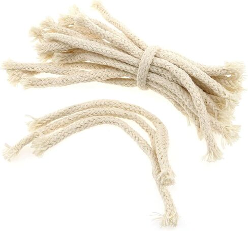 AYLIFU-1/4 بوصة فتائل مصباح زيت قطني مستدير 15 سم مصباح كحول قطن فتيل تجارب كيميائية لوازم معدات تعليمية DIY مواد فيزيائية - 20 قطعة in Kuwait