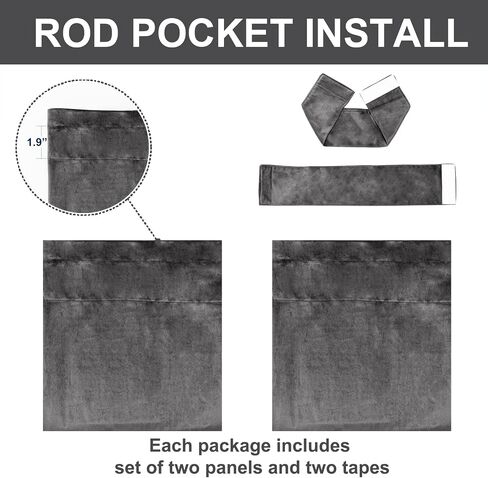 FY FIBER HOUSE Sunlight Block Velvet Blackout Vintage Curtains Rod Pocket Window Treatment Thermal Insulated Room Darkening Drapes for Bedroom Living Room 52Wx95L Inch Set of 2 Panels Olive Green in Kuwait