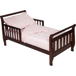 TL Care Minky Dot Chenille 4 Piece Toddler Bedding Set, Pink, for Boys and Girls in Kuwait