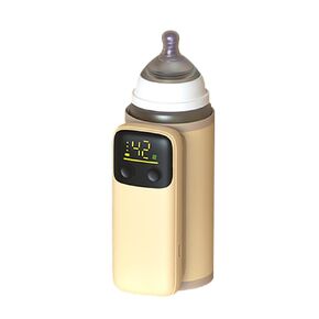 Fancemot Portable Bottle Warmer, 8000 mAh Rechargeable Portable Milk Warmer, LCD Display Travel Bottle Warmer with Precise Temperature Control, Water-Free Bottle Warmer 4-8 Hours of Constant Warmth