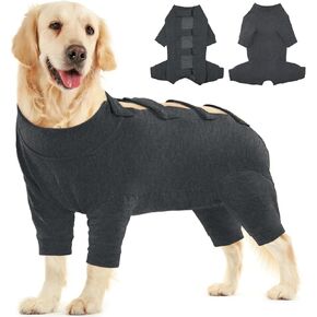 kuoser الكلب الانتعاش دعوى طويلة الأكمام الكلب ذرف ارتداءها، ذكر أنثى الكلب نيسيي لمرحلة ما بعد الجراحة، لينة الكلب التعقيم دعوى محايد مكافحة لعق الكلب pjs، حماية الحساسية بقعة ساخنة، رمادي s in Kuwait