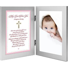 هدية معمودية للبنات الصغيرات، بطاقة مباركة في الاطار، أضف صورة in Kuwait