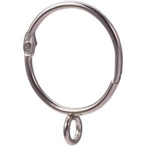 INCREWAY Curtain Rings, 16 Pcs 1.5 Inch Inner Diameter Open Metal Curtain Rings with Eyelets Decorative Drapery Window Eyelet Rings, Silver in Saudi Arabia