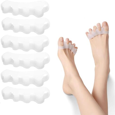 Toe Separators to Correct Bunions - Silicone Toe Spacers for Feet Men and Women, Toe Straighteners for Bunions and Hammertoe, Toe Stretchers for Yoga Practice,3 Packs in Saudi Arabia