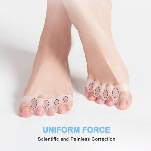 Toe Separators to Correct Bunions - Silicone Toe Spacers for Feet Men and Women, Toe Straighteners for Bunions and Hammertoe, Toe Stretchers for Yoga Practice,3 Packs in Saudi Arabia