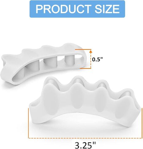 Toe Separators to Correct Bunions - Silicone Toe Spacers for Feet Men and Women, Toe Straighteners for Bunions and Hammertoe, Toe Stretchers for Yoga Practice,3 Packs in Saudi Arabia