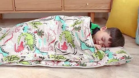 Cute Dinosaurs Toddler Nap Mat,Suits Pre Kindergarten, Kindergarten, Preschool and Daycare Boy or Girl (3-7 Years) in Saudi Arabia