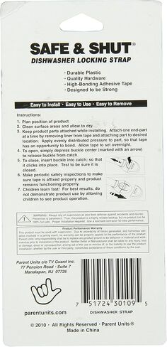 Parent Units Safe and Shut Dishwasher Locking Strap in Kuwait