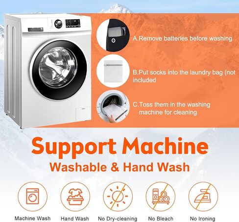 جوارب ساخنة 5000 مللي أمبير للرجال والنساء - جوارب كهربائية سريعة التسخين 360 درجة - 4 إعدادات للحرارة 131 درجة فهرنهايت - 167 درجة فهرنهايت جوارب ساخنة بالبطارية - جوارب كهربائية قابلة للغسل في الغسالة وقابلة لإعادة الشحن للصيد والتزلج والتخييم in Kuwait