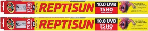 Zoo Med (2 Pack) ReptiSun T5 HO High Output 10.0 UVB Lamp 54W, 46" in Saudi Arabia