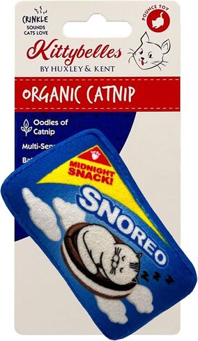 Huxley & Kent Cat Toy | Pickle | Snack Attack Strong Catnip Filled Cat Toy | Soft Plush Kitty Toy with Catnip and Crinkle | Kittybelles in Saudi Arabia