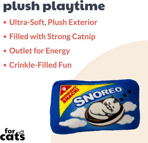 Huxley & Kent Cat Toy | Pickle | Snack Attack Strong Catnip Filled Cat Toy | Soft Plush Kitty Toy with Catnip and Crinkle | Kittybelles in Saudi Arabia