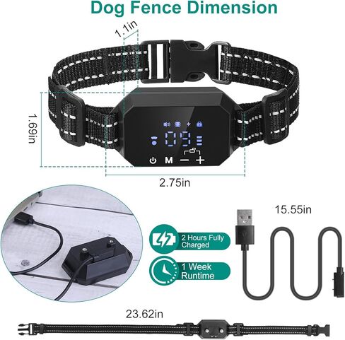 iMounTEK Wireless GPS Dog سياج قابل لإعادة الشحن مقاوم للماء طوق كلب كهربائي 98-3280FT قابل للتعديل نصف قطر نظام احتواء الحيوانات الأليفة في الهواء الطلق للكلاب المتوسطة الكبيرة in Kuwait