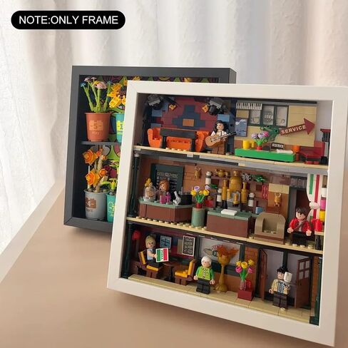 Kennmo 8x10 Black Wooden Shadow Box Frame Memory Box, MDF Wood with Tempered Glass, 1.8 inch Depth Display Box for Collages Collections Mementos Awards Medals Photos (Black) in Saudi Arabia